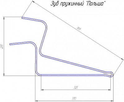 Палец на грабли-ворошилки 5211020060